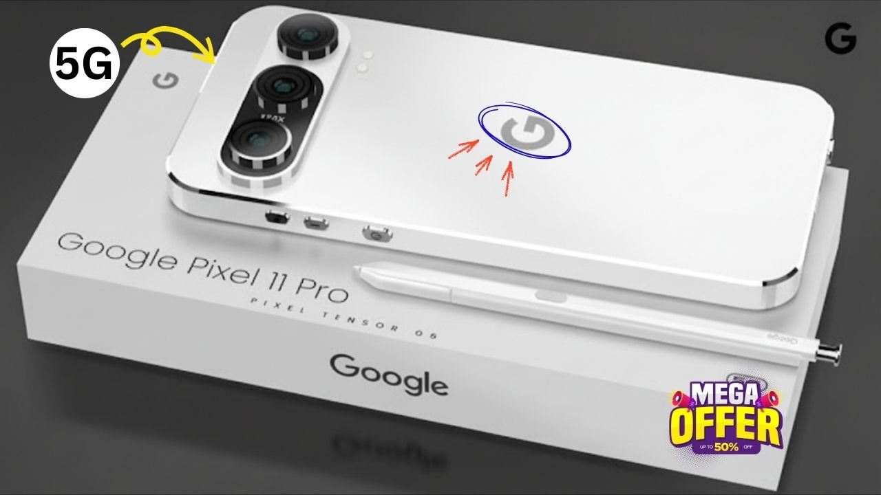 Google Pixel 11 Pro 5G with Tensor G6, Pixel Stylus, 50MP Camera, 512GB Storage