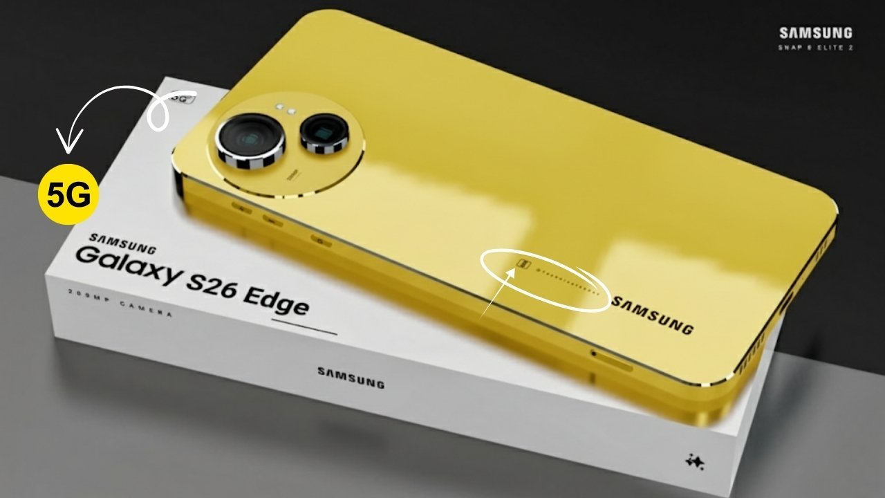 Samsung Galaxy S26 Edge: Slim Design, Snapdragon 8 Elite 2, 200MP Camera, 50X Zoom, Full Specs